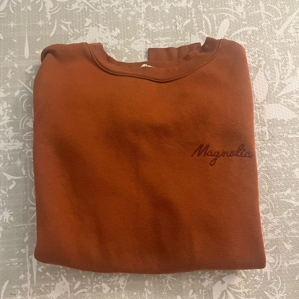 Magnolia Rust Brown Crewneck Sweatshirt